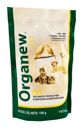 Suplemento  Organew Pet 100 Gr (probiótico/prebiótico)