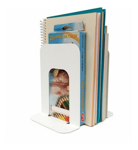 Imagen 1 de 10 de Sujeta Libros X10 Organizador De Libros Metálico Muett