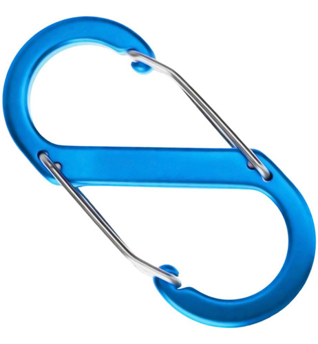 Clip Mosquetón, Mxtly-001, 1pza, 10kg, Forma S, Bloqueo Auto Color Cian