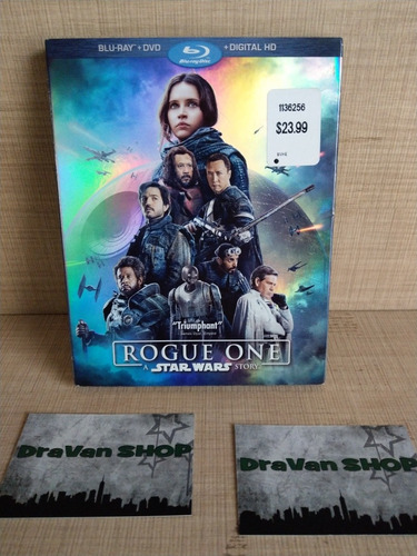 Rogue One Star Wars Blu Ray Pelicula Slipcover 
