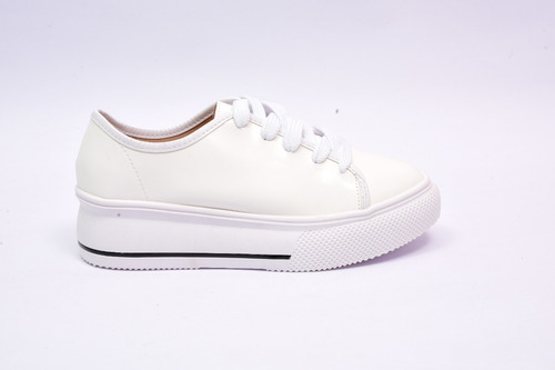 Zapatilla Beira Rio Urbana Blanca Con Plataforma Mujer