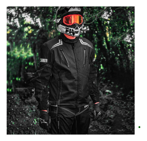Chaqueta Hwk Trail Color Negro Talla Xl Moto