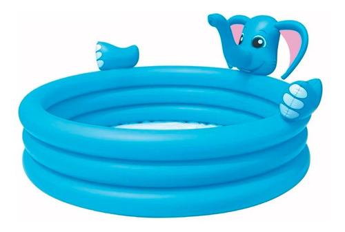 Pileta Inflable Redonda Bestway Elefante Juegos 3 Aros Niños