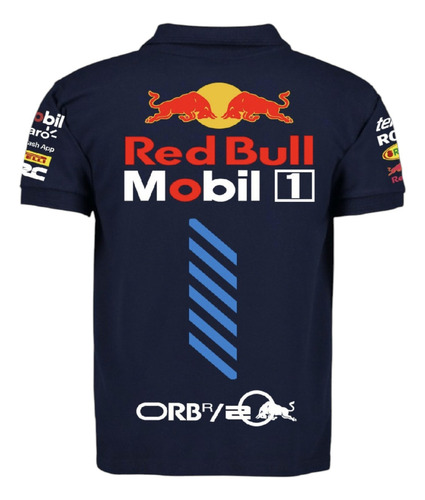Playera Con Cuello Redbull F1 Red Bull