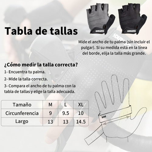 Guantes Ciclismo Bicicleta Con Palma Gel Cortos