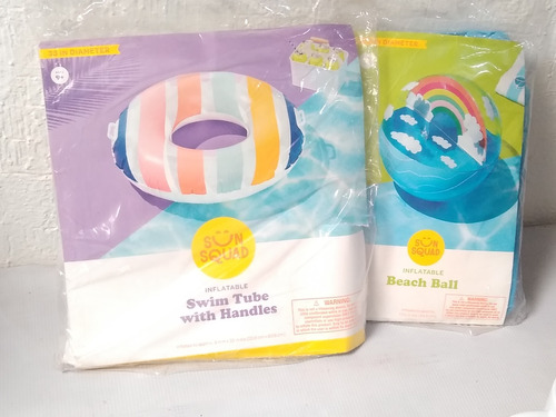 Inflables Pelota Y Dona Con Agarraderas 2pz 123132/k1k3/3 (Usado)