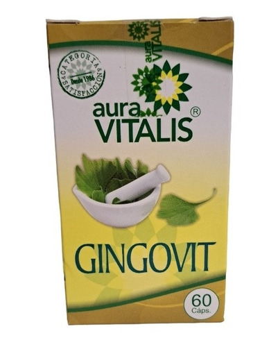 Gingovit 1 Frasco 60 Capsulas Ginkgo Biloba