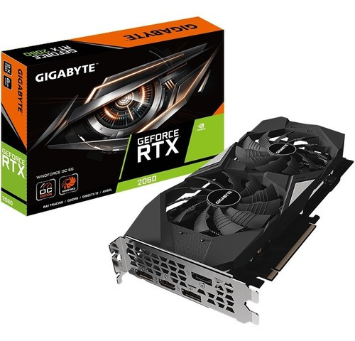 Placa de vídeo Geforce Gigabyte Rtx 2060 6gb Oc