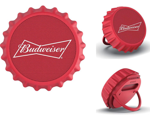 Budweiser Altavoz Bluetooth Con Tapa De Botella Con Luces Qu