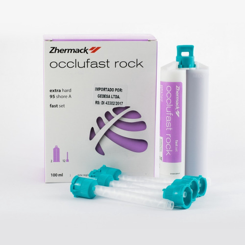 Silicona Occlufast Rock Zhermack Registros Oclusales 2x50ml