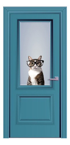 Adherible Cling Para Vetanas Gato Colorbok Automovil Calcoma