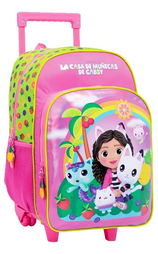 Gabby's Dollhouse Mochila Rainbow Carro 16 P Original Lelab