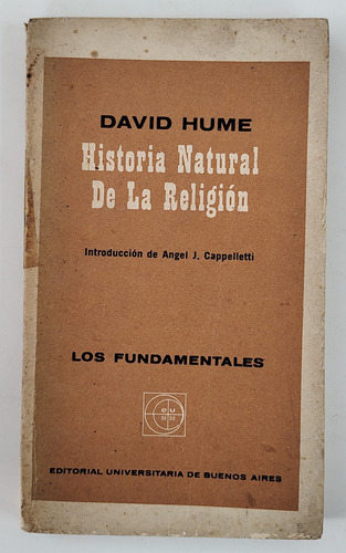 Historia Natural De La Religión - David Hume - Eudeba