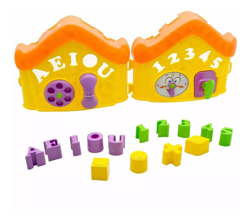 Casinha Didática Abc Brinquedo Infantil + Acessórios Bs Toys