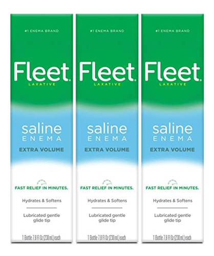 Suero Fisiologico  Fleet Enema Laxante Extra Salino, 7.8 Oz.
