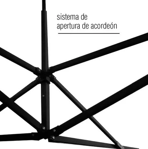 Toldo Plegable 6x3 Reforzado Impermeable Dasel Color Azul