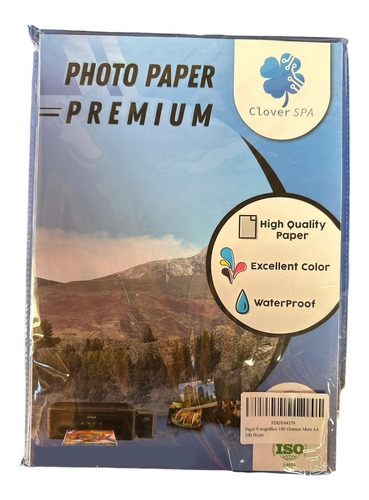 Papel Fotográfico 180 Gramos Mate A4 100 Hojas