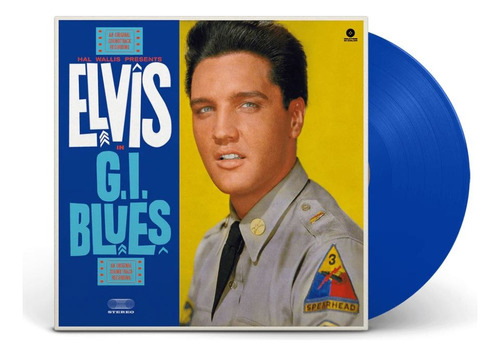 Elvis Presley Gi Blues coloreado en LP con sello europeo