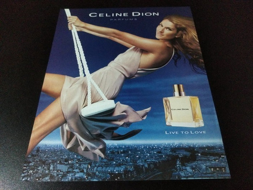 (pf227) Publicidad Perfumes * Celine Dion