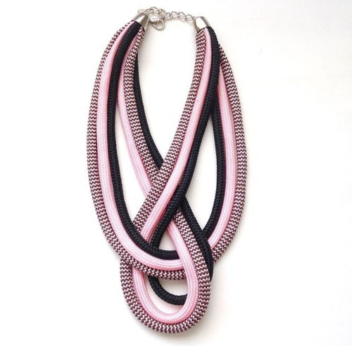Colar De Corda Mila Rose Preto