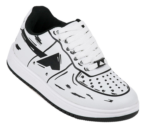 Tenis Niño Casual Blanco Clasben 06903738