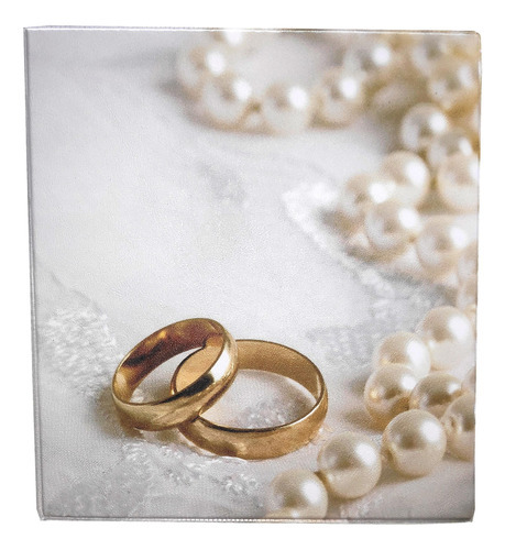 Capa 15x21/20x25 Nupcias Branco Dourado