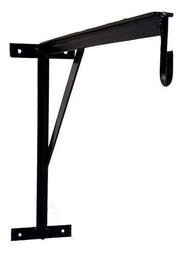 Imagen 3 de 10 de Soporte Pared + Cadena Bolsa Boxeo Hierro Reforzado Kick Pro