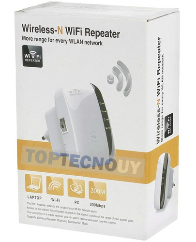 Imagen 7 de 8 de Extensor Repetidor Wifi 300 Mbps Inalambrico Gtia 2 Años ®