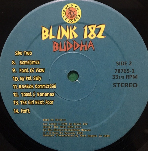 Imagen 4 de 4 de Blink-182 Buddha Vinilo Rock Activity