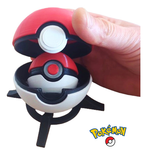 Pokemon Pokeball Bola Grande Blanca Roja+ Base Cosplay Anime