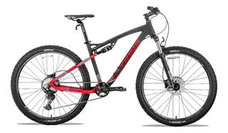 Bicicleta Trinx Brave 1.8 Aro 29 Doble Suspensión Enduro Color Negro / Roja Tamaño Del Cuadro M/l