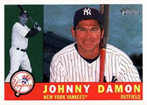 2009 Topps Heritage 163 Johnny Damon New York Yankees Mlb Ta