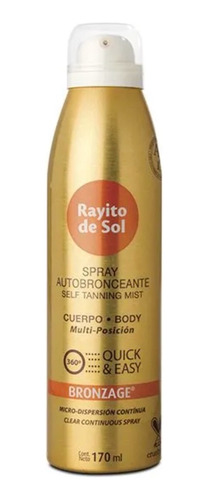 Autobronceante Rayito De Sol Bronzage Cuerpo 170ml
