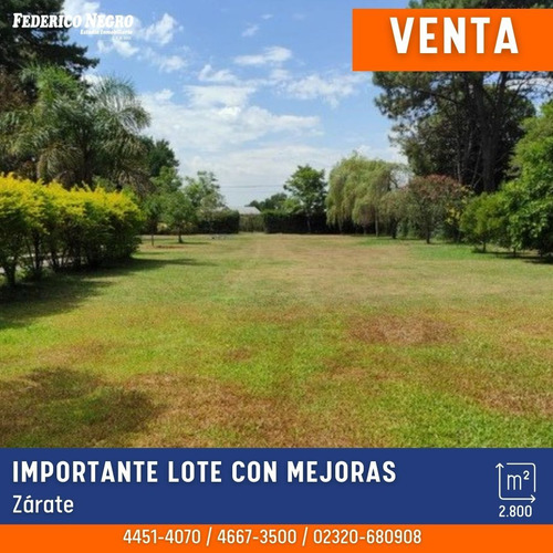 Terreno En Venta En Zárate