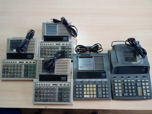 Calculadoras Olivetti 442/382 Y Cifra Pr251. Lote Por 5 Un.