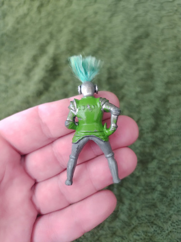 Soldado Plomo Hueco Timpo 1950 Caballero Medieval 54mm Verde (Usado)