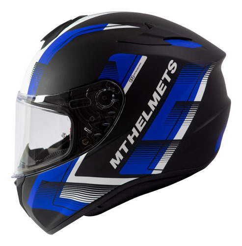 Casco De Moto Mt Helmets Targo Ivy D7 Azul Mate