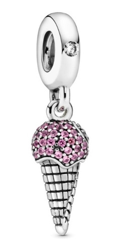 Charm Colgante Pandora Cono De Helado De  Pavé