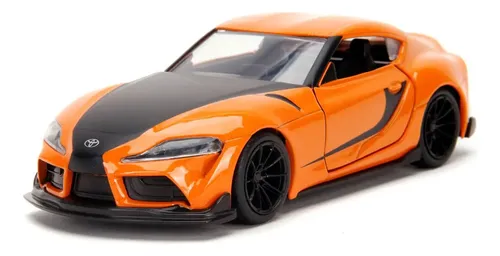 Carro Miniatura Velozes E Furiosos 1:32 Toyota Supra Cor Laranja