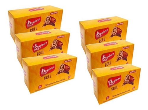 Bolinho Chocolate Roll Bauducco 34gr 6 Displays C/15 Atacado