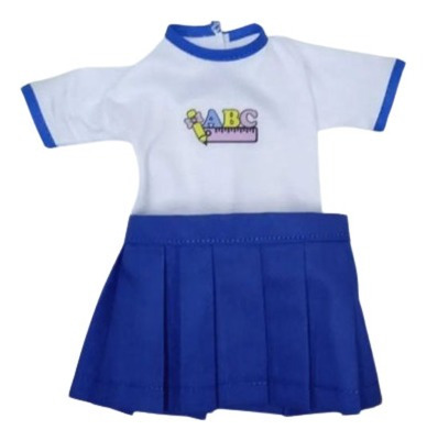 Kit Escola Uniforme +mochila+caderno Para Boneca Baby Alive