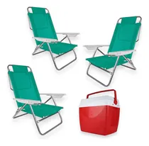Comprar Combo 3 Sillas Playa Mor Summer + Conservadora Mor 34 Litros
