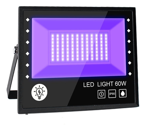 60w Led Luz Negra, Luz Negra Para Fiesta Neon, Uv Led