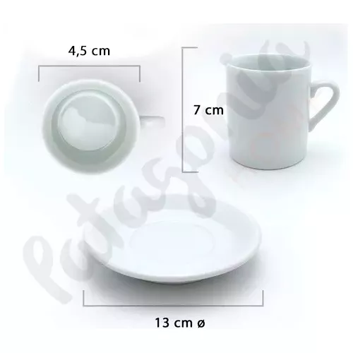 Juego 4 Tazas de Café 150 ml Apilable — WonderfulHome Shop