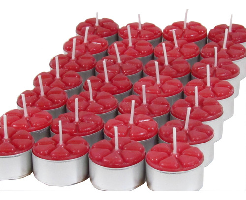 Velas Aromáticas De Morango 12 Unidades Aromatizada Rechaud