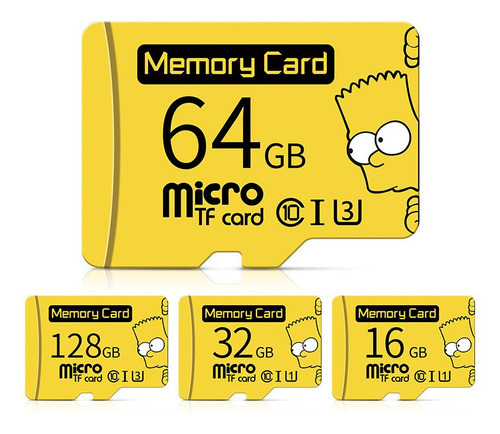 Tarjeta Tf de 128 GB, tarjeta de memoria clase 10, tarjeta micro SD
