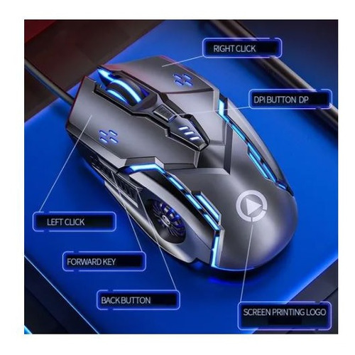 Imagen 5 de 5 de Pack Teclado Gamer V4 + Mouse Gamer G5 Rgb