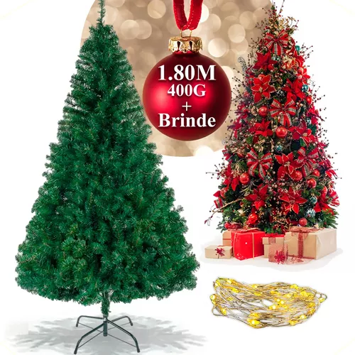 Arvore Natal Verde Grande 1,80m Decoração Natalina Pinheiro em Promoção na  Americanas