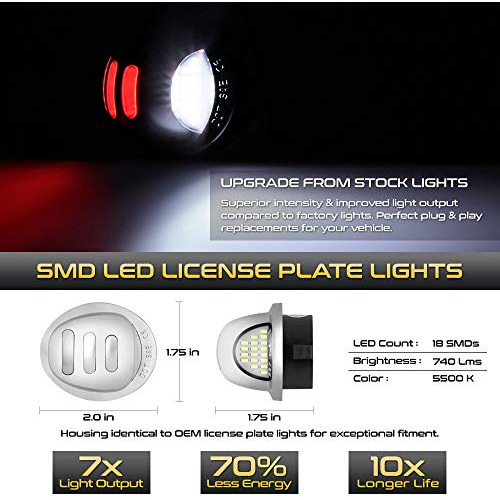 Tubo De Neón Oled Rojo, Led Blanco Puro, Cromado, Matr...