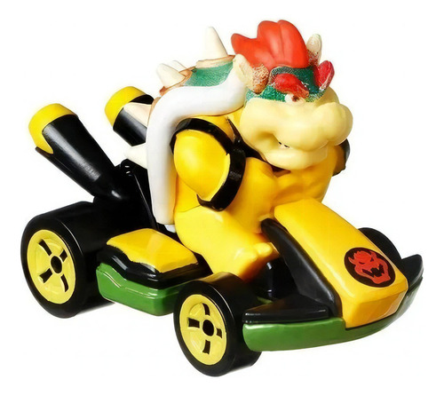 Hot Wheels Mario Kart Bowser Standard Kart Color Verde